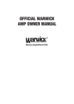 official warwick amp owner manual for take 12.1
