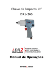 Chave de Impacto ½” DR1-266 Manual de Operações