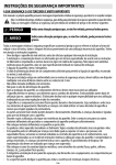 INSTRUÇÕES DE SEGURANÇA IMPORTANTES PERIGO AVISO