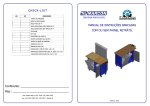 MANUAL DE INSTRUÇÕES BANCADAS 2002 - 2004