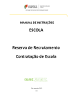 Manual de Instruções para a Reserva de Recrutamento e