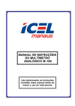 manual de instruções do multímetro analógico ik-180