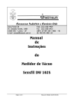 Manual de Instru&ccedil;&otilde;es do Medidor de V&aacute;cuo Sensfil DW