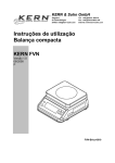 Instruções de utilização Balança compacta