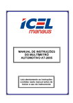 manual de instruções do multímetro automotivo at-2005