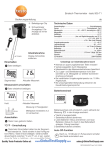 Testo Instruments Testo 0560 9055 905T1 Immersion