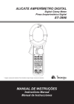 alicate amperímetro digital manual de instruções et-3990