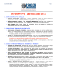 INFORMATIVO - LIQUIDAÇÕES 2011