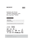 Sistema de Home Theater Integrado com Blu-ray DiscTM/DVD
