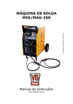 máquina de solda mig/mag-250