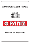 Manual de Instrução AMASSADEIRA SEMI RÁPIDA