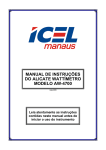 manual de instruções do alicate wattímetro modelo aw