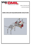 serra circular esquadrejadeira sceo/r 2950