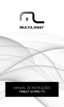 MANUAL DE INSTRU&Ccedil;&Otilde;ES TABLET M-PRO TV