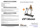 Manual esteira EP-1600