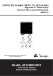 fonte de alimentação dc regulada manual de instruções