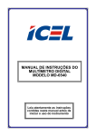 manual de instruções do multímetro digital modelo md