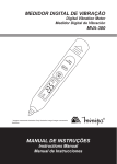 manual de instruções medidor digital de vibração