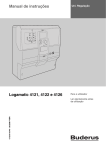 Manual de instruções Logamatic 4121, 4122 e 4126