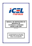 Manual de instru&ccedil;&otilde;es do medidor de energia modelo