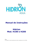 manutenção da piscina tratada com o sistema de ionização “hidrion”