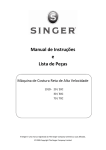 Singer 191D Reta | Manual de Instruções e Lista de