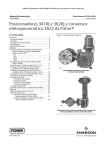 Posicionadores 3610J e 3620J e conversor eletropneumático 3622