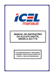 MANUAL DE INSTRUÇÕES DO ALICATE DIGITAL MODELO AD-7710