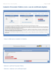 Cadastro Procurador P&uacute;blico (com o uso de certificado digital)