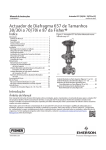 Actuador de Diafragma 657 de Tamanhos 30/30i a 70/70i e 87 da