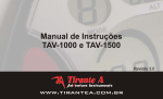 Baixe aqui o manual TAV-1000 e 1500 em Português