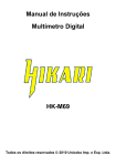 Manual de Instru&ccedil;&otilde;es Mult&iacute;metro Digital HK-M69