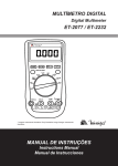 MULT&Iacute;METRO DIGITAL MANUAL DE INSTRU&Ccedil;&Otilde;ES ET