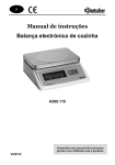 Manual de instruções Balança electrónica de cozinha