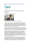 Informa&ccedil;&otilde;es da ficha de importa&ccedil;&atilde;o ser&atilde;o sigilosas