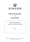 Singer 251C Pespontadeira | Manual de Instruções