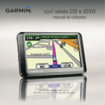 Manual do GPS Garmin nuvi 205