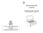 Manual de Instru&ccedil;&otilde;es Linha Flex Modelos Flex-600 / Flex-900