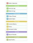 1 Saúde e Segurança Introdução 2 Acerca do Jogo 3 Modos de