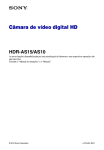 Câmara de vídeo digital HD HDR-AS15/AS10