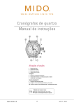Cron&oacute;grafos de quartzo Manual de instru&ccedil;&otilde;es
