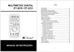 MULTÍMETRO DIGITAL ET-2076 / ET-2231