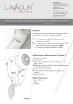 Manual de instruções para secador de cabelo de hotel Ajustes