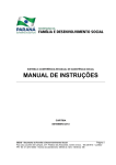 manual de instru&ccedil;&otilde;es - Secretaria do Trabalho e Desenvolvimento