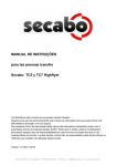 MANUAL DE INSTRU&Ccedil;&Otilde;ES para las prensas transfer Secabo TC5 y
