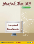 Manual de Instru&ccedil;&otilde;es - Situa&ccedil;&atilde;o do Aluno