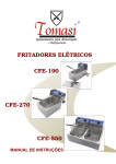 FRITADORES EL&Eacute;TRICOS CFE-550 CFE-270 CFE-190