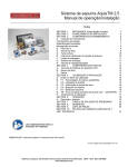 Sistema de espuma AquisTM 2.5 Manual de operação/instalação