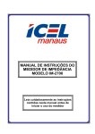 manual de instru&ccedil;&otilde;es do medidor de imped&acirc;ncia
