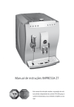 Manual de instru&ccedil;&otilde;es JURA IMPRESSA Z7
